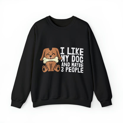 Heavy Blend™ Crewneck Sweatshirt "I like my Dog"