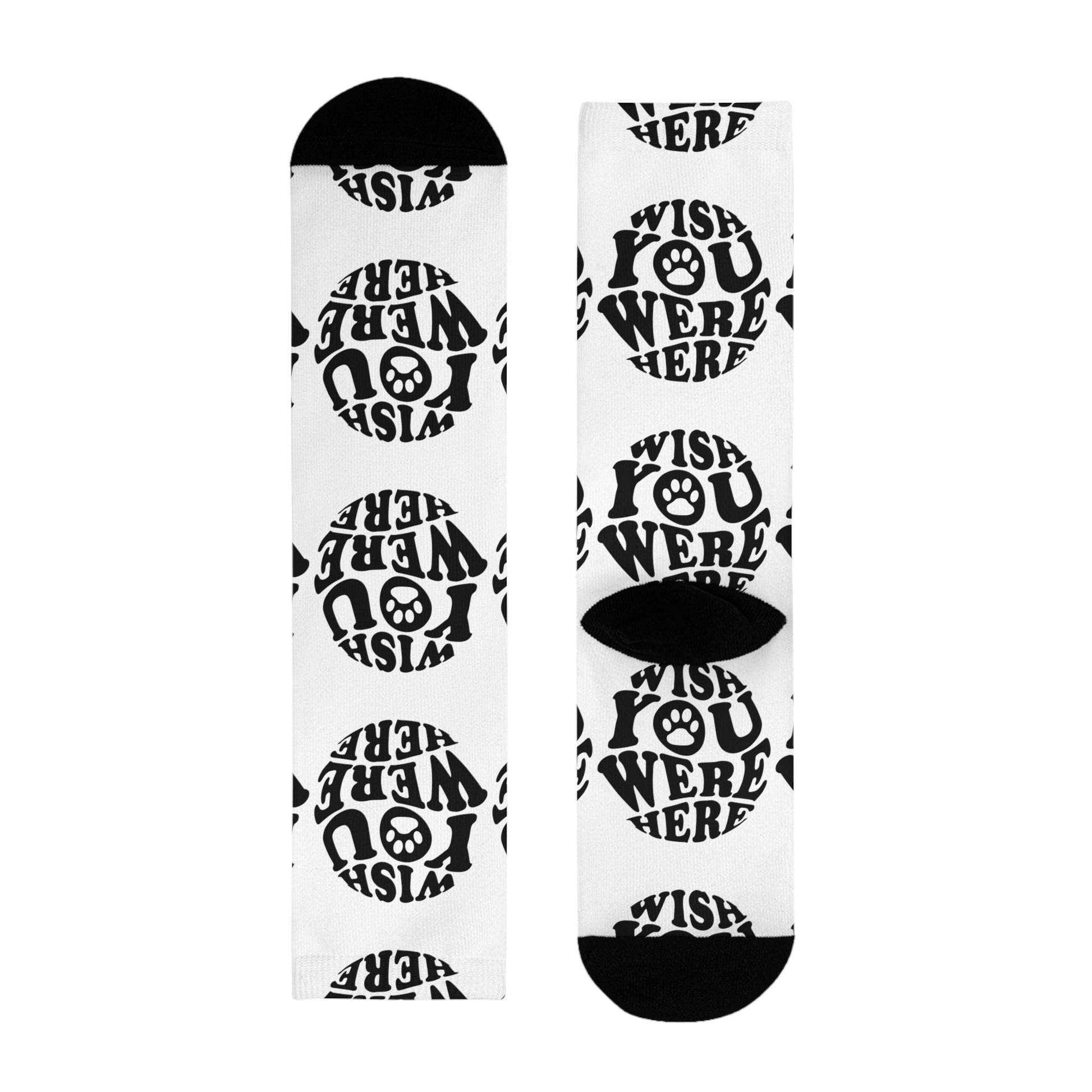 Socken "WISH YOU WERE HERE" Size: S| Pawzlove