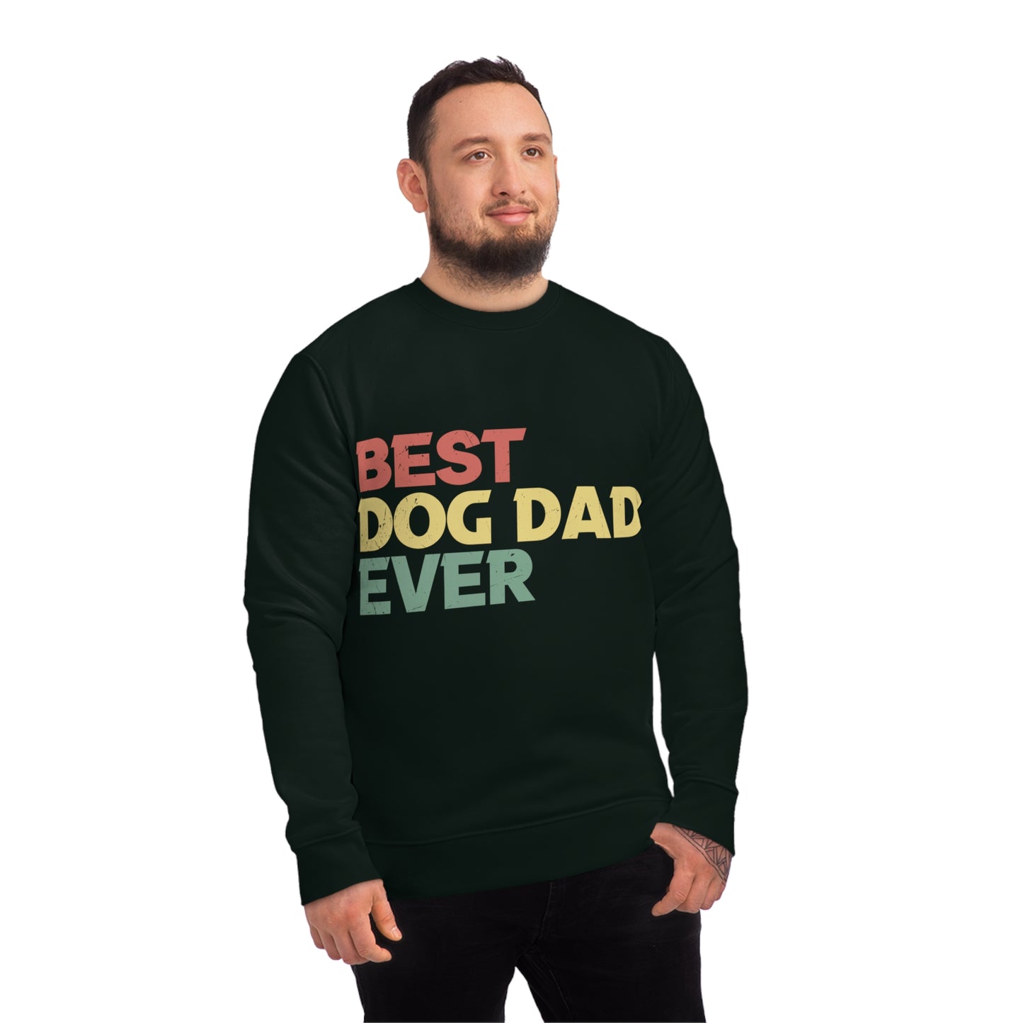 Changer Sweatshirt "Best Dog Dad ever" Farbe: Schwarz| Pawzlove