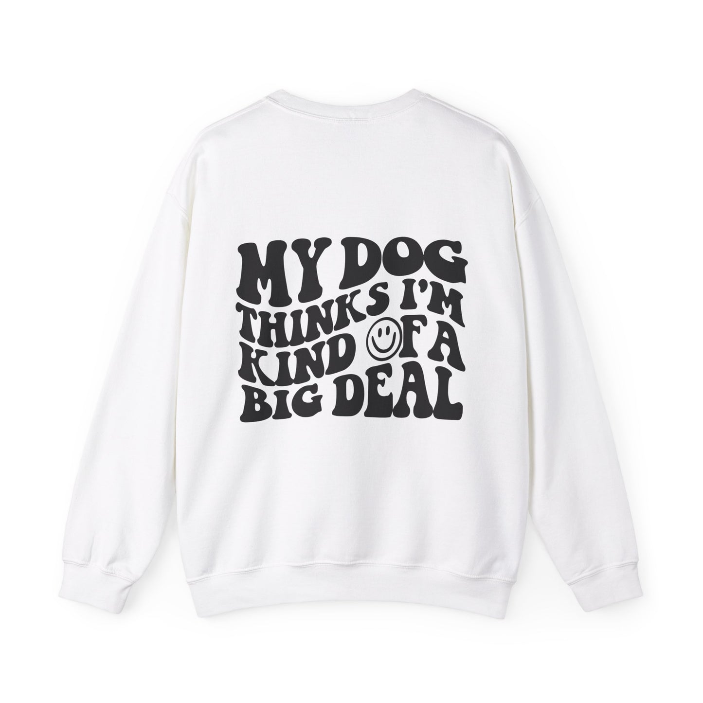 Backprint Heavy Blend™ Crewneck Sweatshirt "Big Deal"