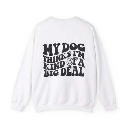 Backprint Heavy Blend™ Crewneck Sweatshirt "Big Deal"