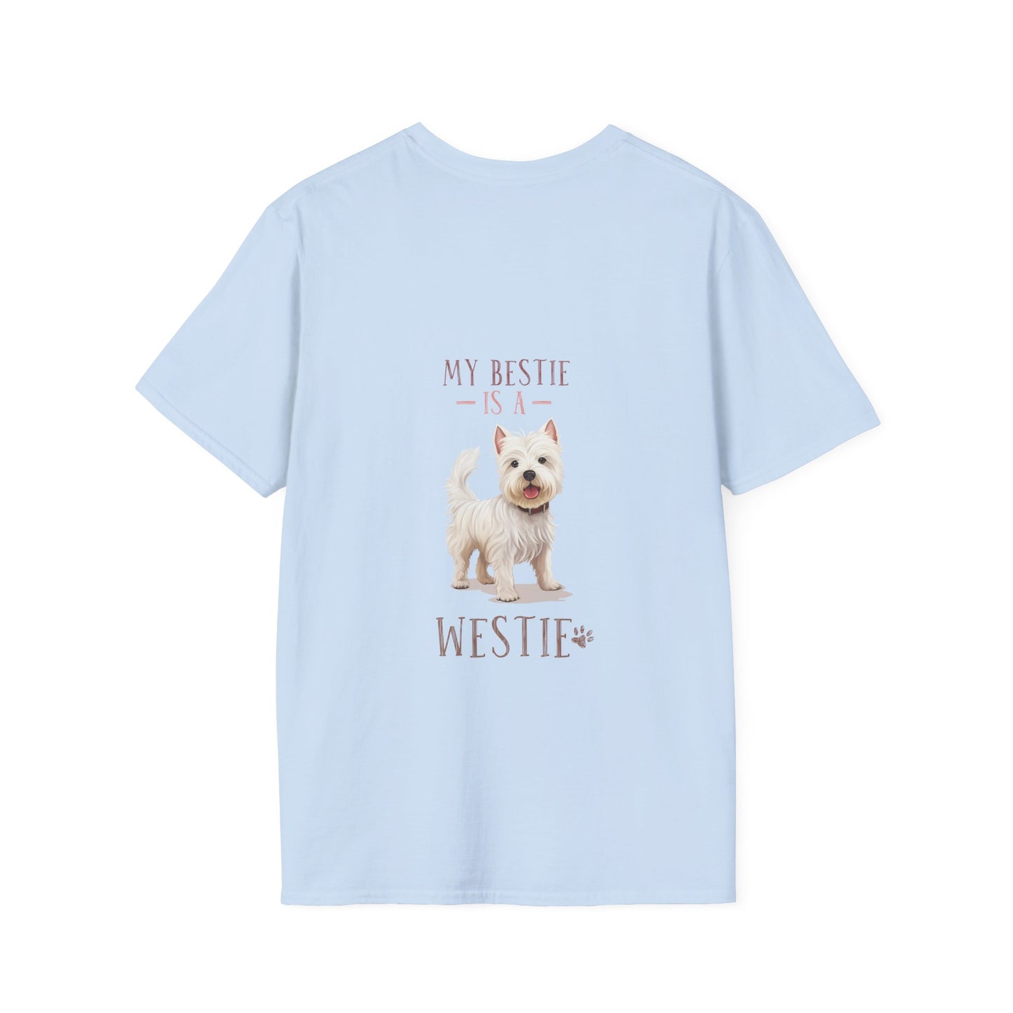 Backprint Softstyle T-Shirt "My Bestie is a Westie"