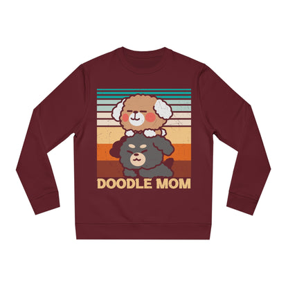 Changer Sweatshirt "DOODLE MOM" Farbe: Burgundrot| Pawzlove