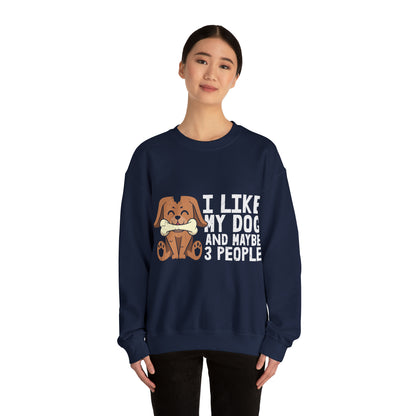 Heavy Blend™ Crewneck Sweatshirt "I like my Dog"