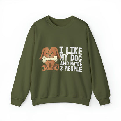 Heavy Blend™ Crewneck Sweatshirt "I like my Dog"