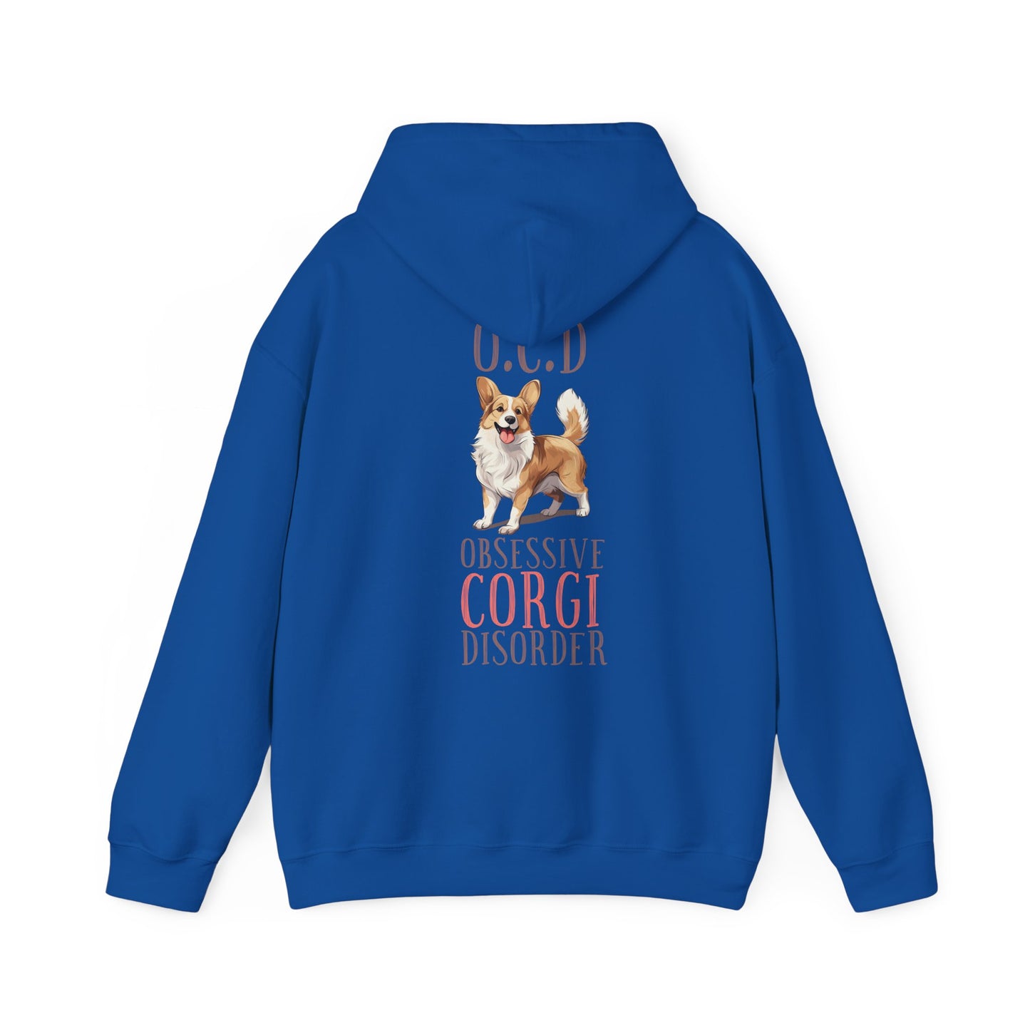 Backprint Heavy Blend™ Hooded Sweatshirt "Corgi"