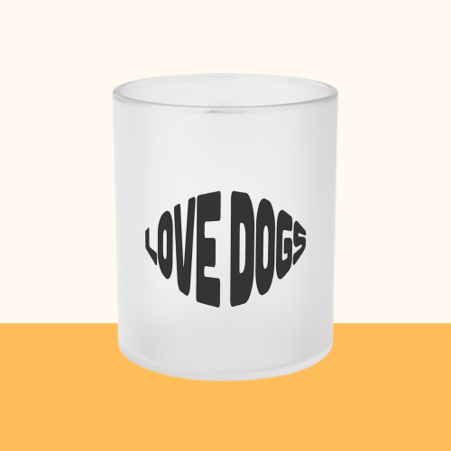 Milchglas "LOVE DOGS"