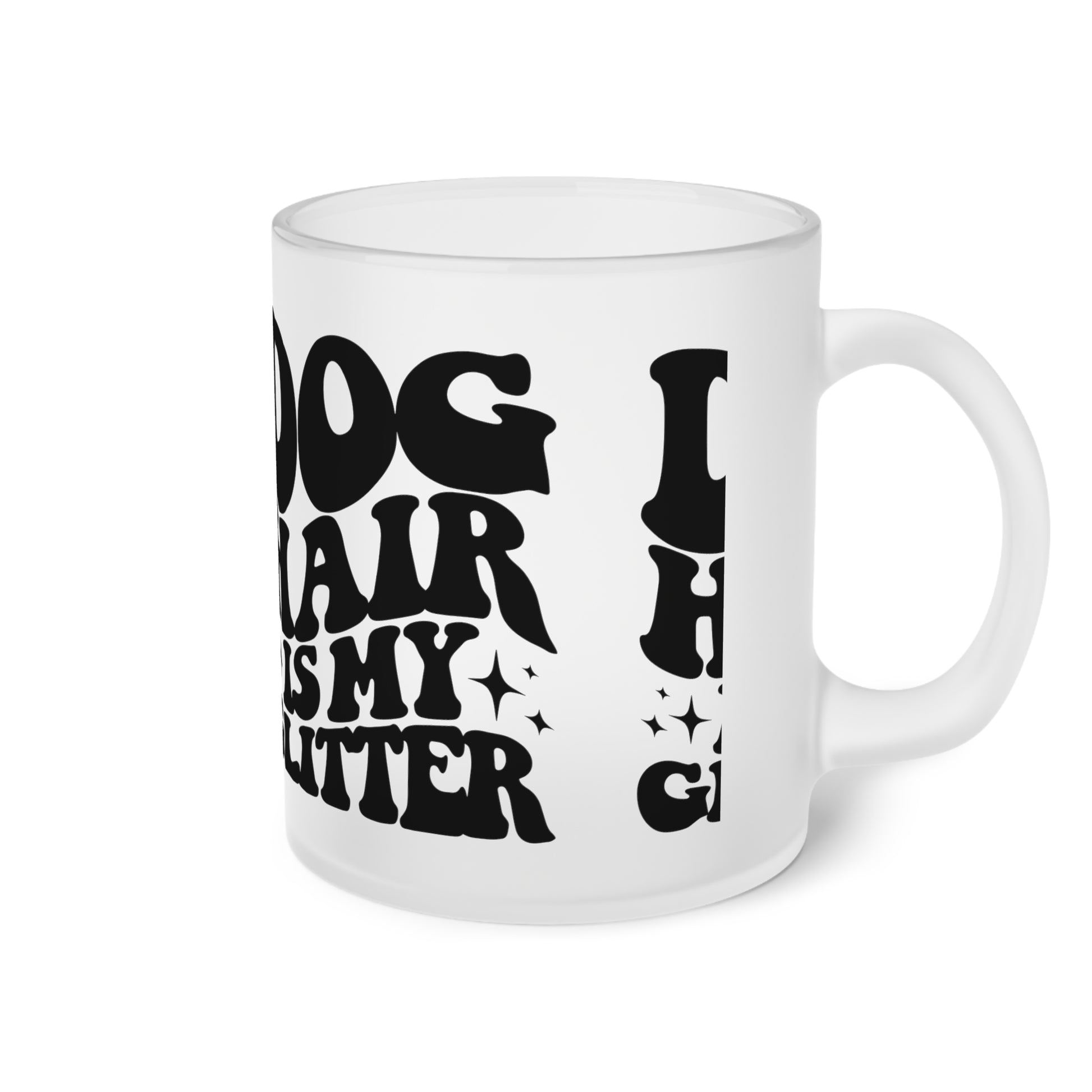 Milchglas "Dog Hair is my Glitter" Volumen: 0.33 Liter| Pawzlove