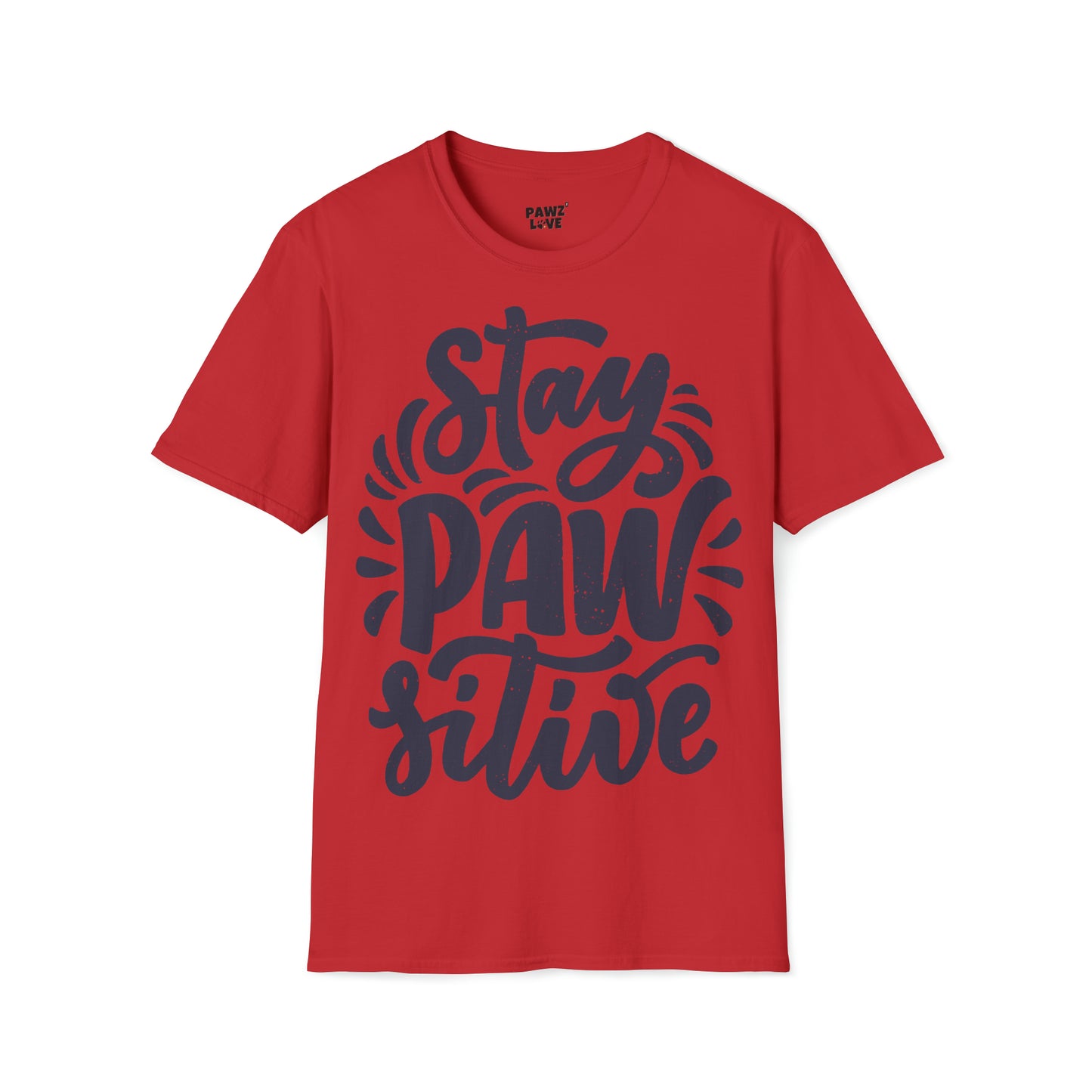 Softstyle T-Shirt "Stay pawsitive"