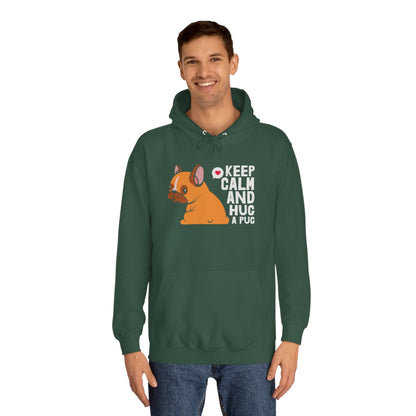 College Hoodie "Keep calm" Farbe: Grün| Pawzlove