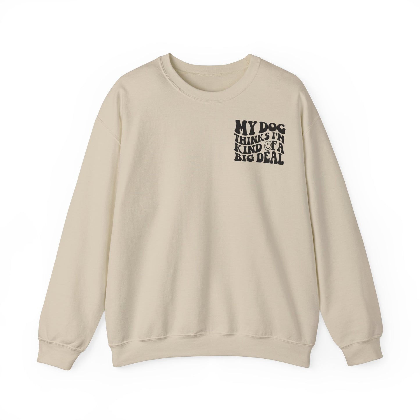 Backprint Heavy Blend™ Crewneck Sweatshirt "Big Deal"