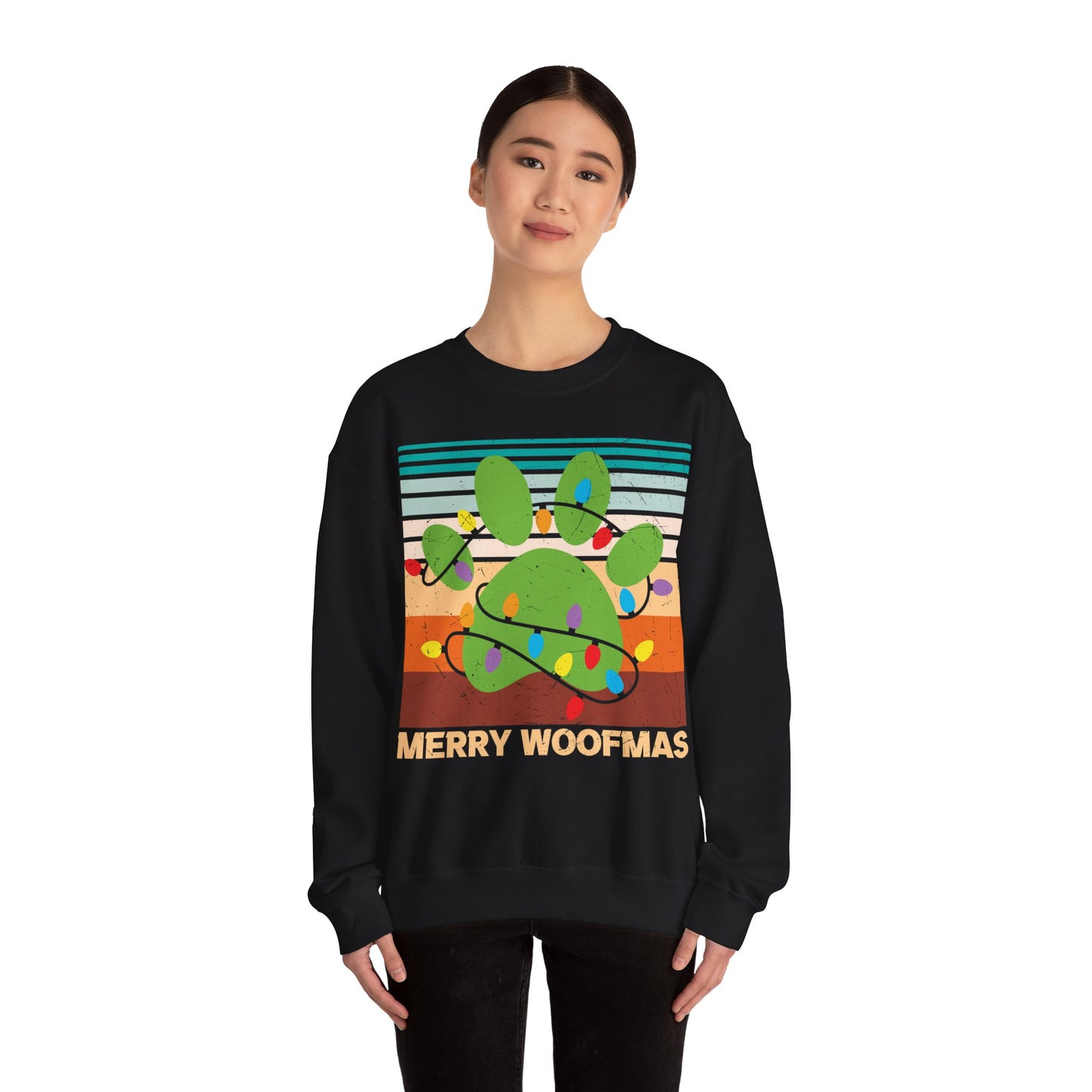 Heavy Blend™ Crewneck Sweatshirt "Merry Woofmas"