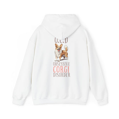 Backprint Heavy Blend™ Hooded Sweatshirt "Corgi"