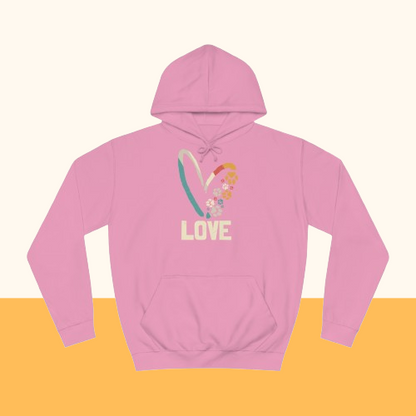 College Hoodie "LOVE" Farbe: Rot| Pawzlove