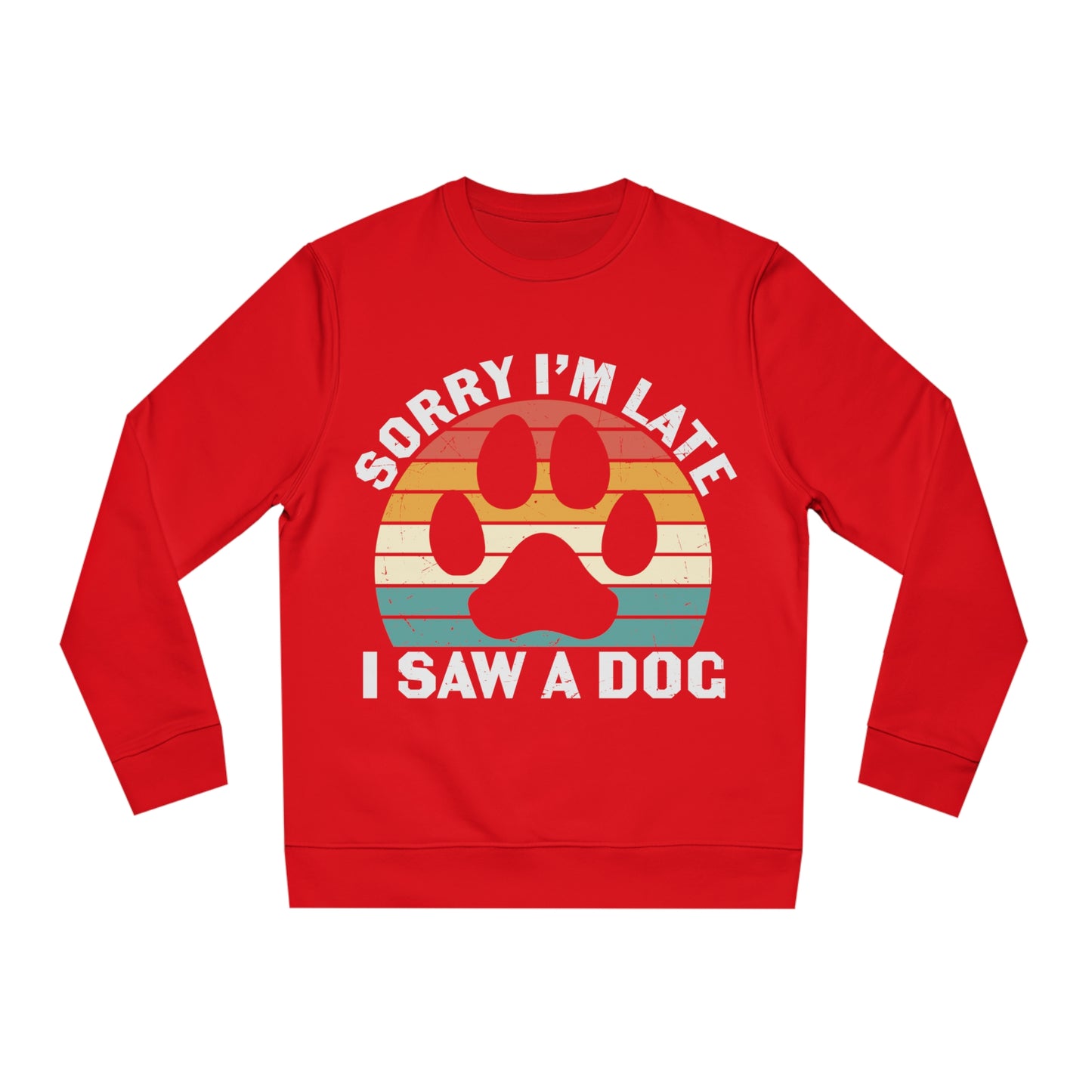 Changer Sweatshirt "I saw a Dog" Farbe: Rot| Pawzlove