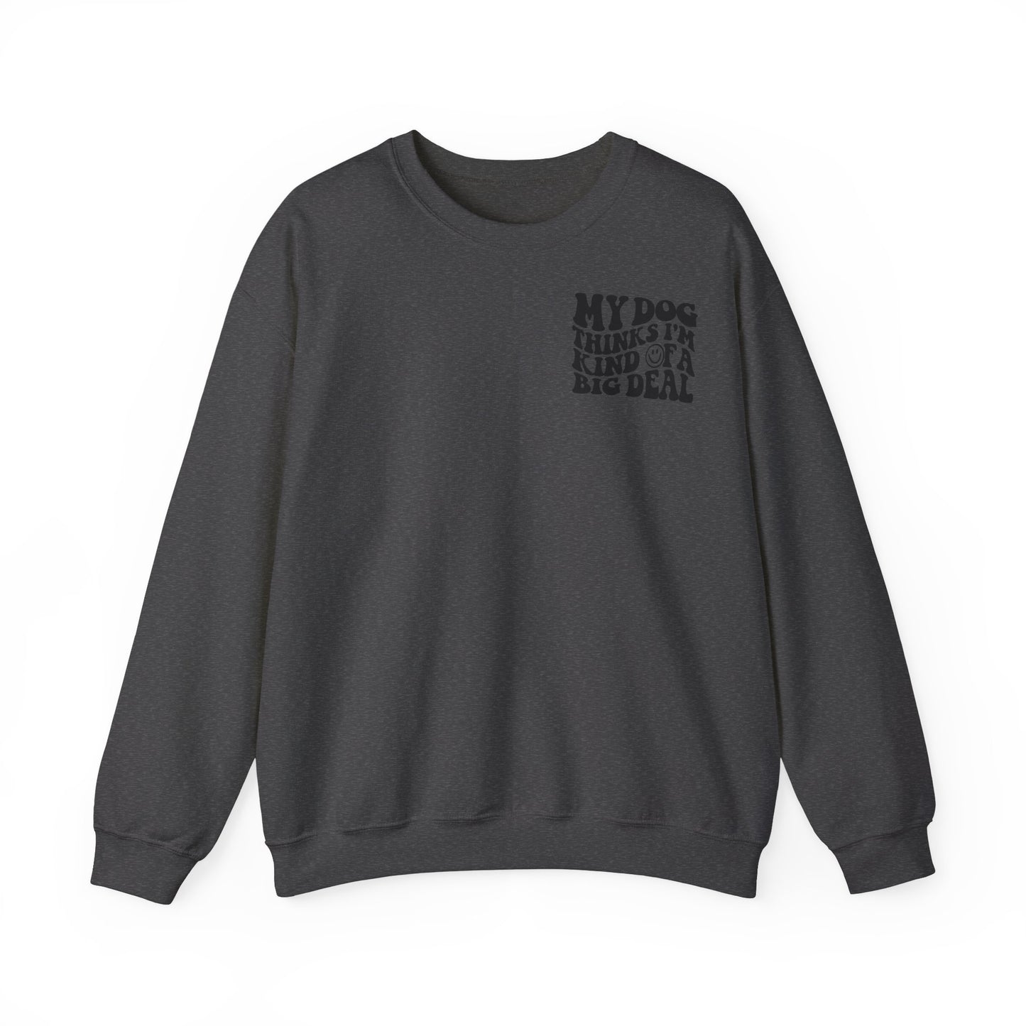 Backprint Heavy Blend™ Crewneck Sweatshirt "Big Deal"