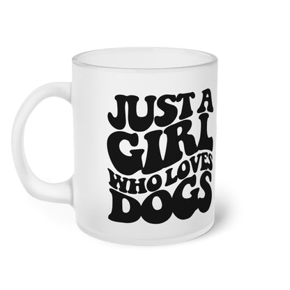 Milchglas "Just a Girl who loves Dogs" Volumen: 0.33 Liter| Pawzlove