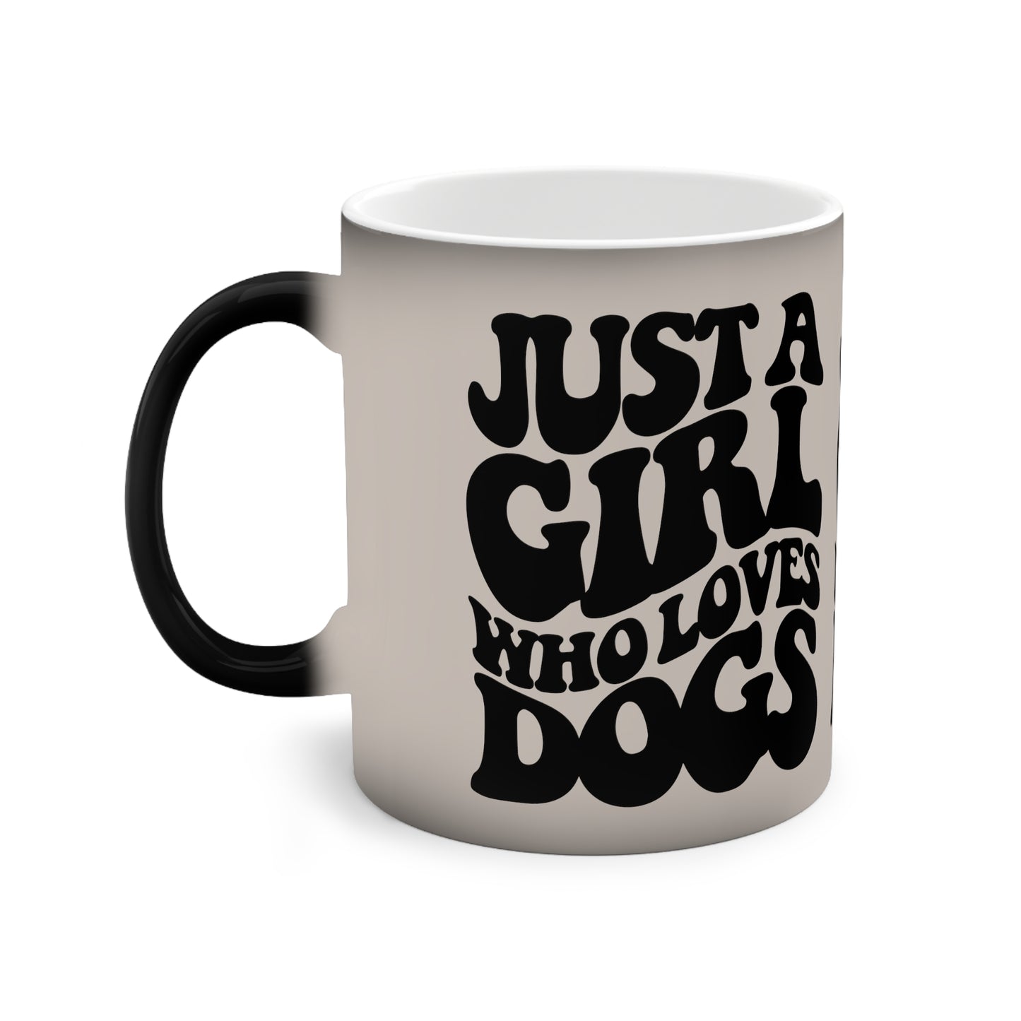 Magische Tasse "Just a Girl who loves Dogs" Volumen: 0.33 Liter| Pawzlove