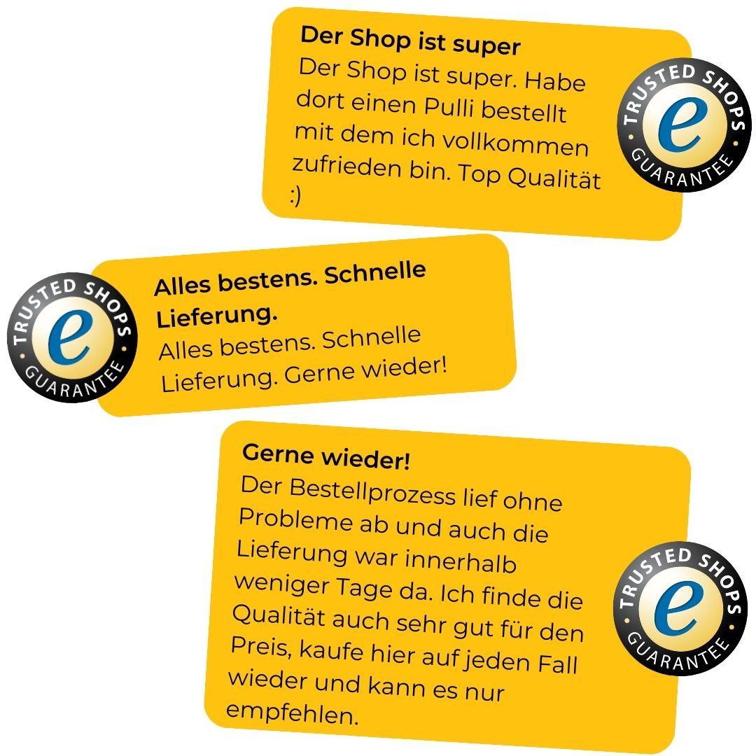 Positive Kundenbewertungen Trusted Shops