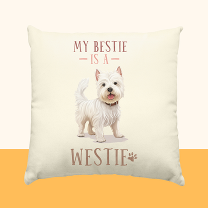 Natur-Kissen "Westie" Farbe: Natur| Pawzlove