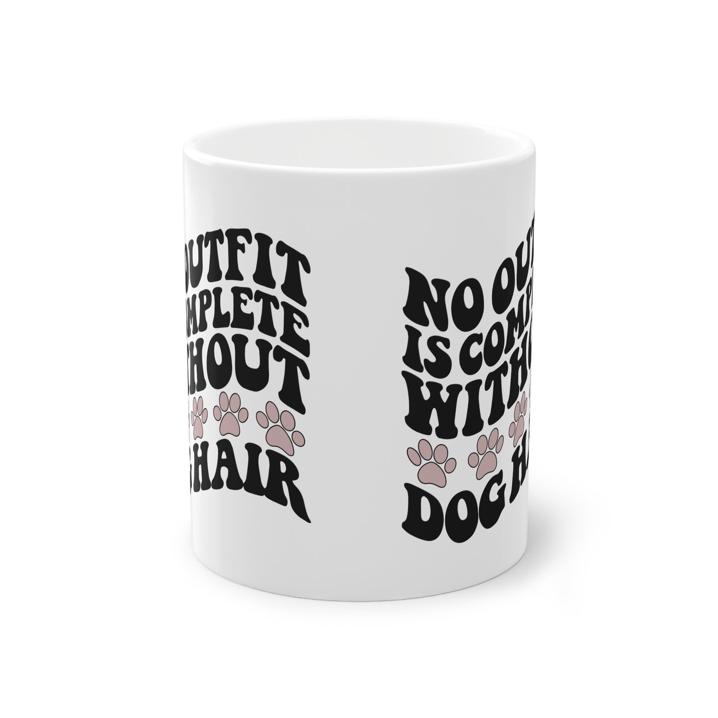 Weiße Tasse "Dog Hair" Volumen: 0.33 Liter| Pawzlove