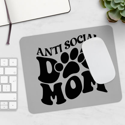 Mauspad "Anti Social Dog Mom" Größe: 22.86 cm x 19.05 cm| Pawzlove