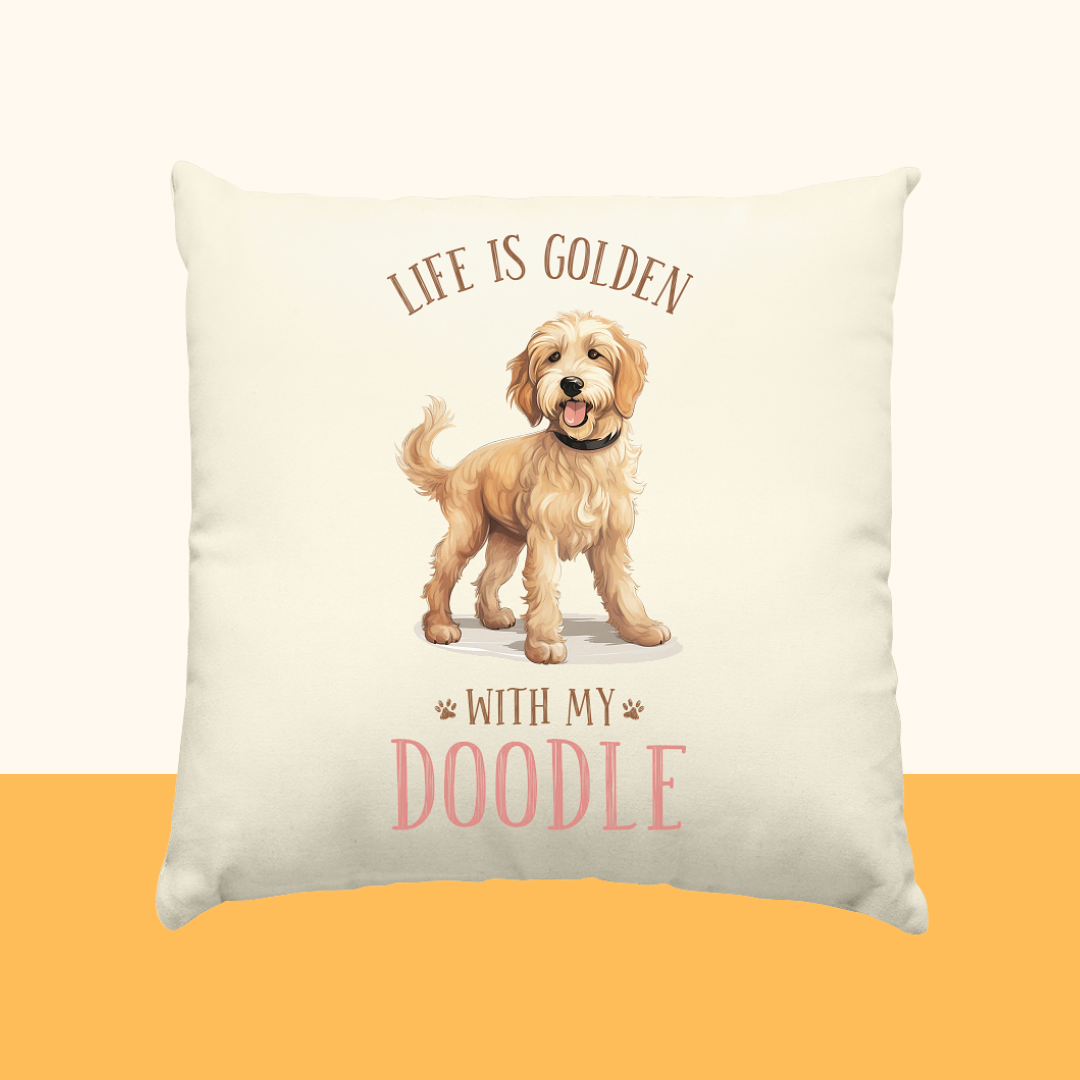 Natur-Kissen "Doodle" Farbe: Natur| Pawzlove