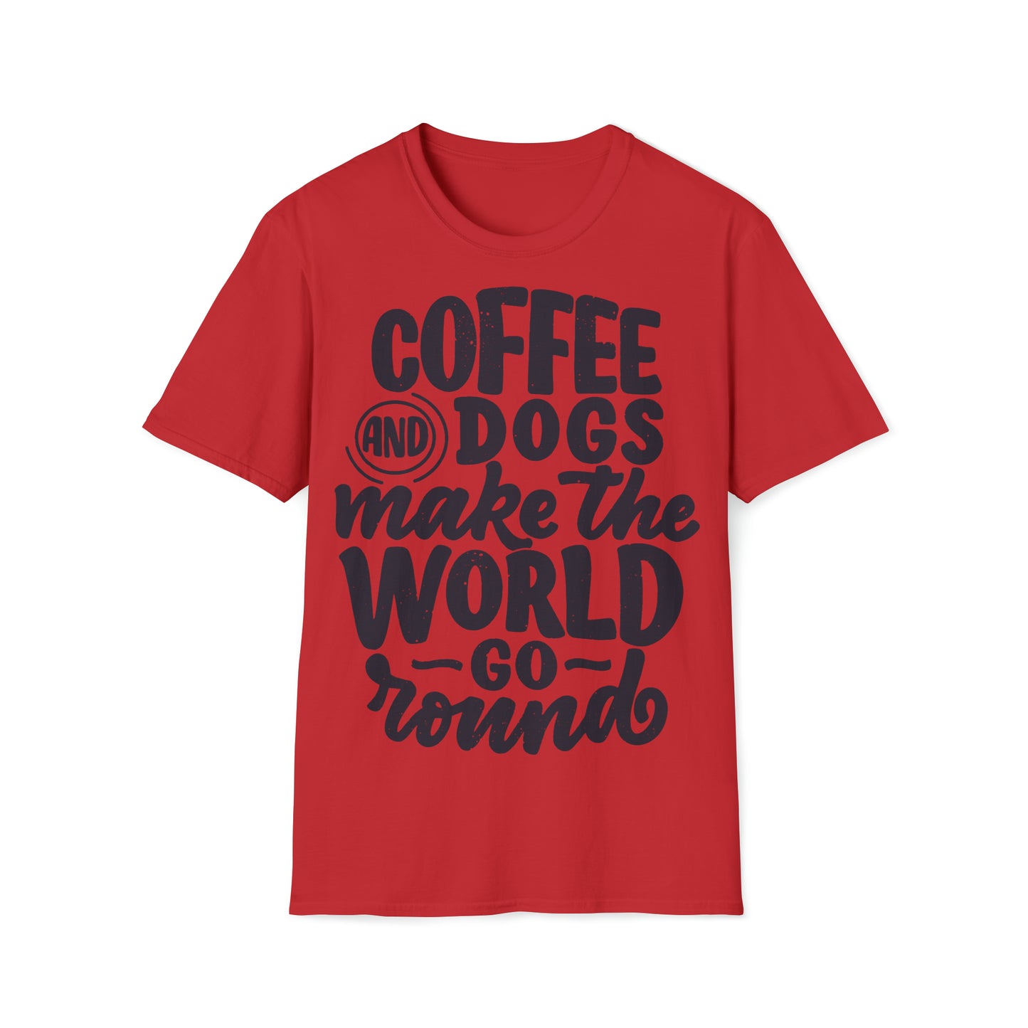 Softstyle T-Shirt "Coffee and Dogs"