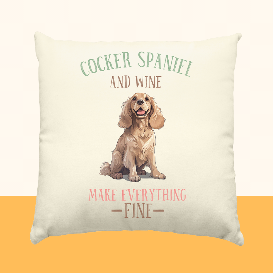 Natur-Kissen "Cocker Spaniel"