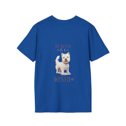 Backprint Softstyle T-Shirt "My Bestie is a Westie"