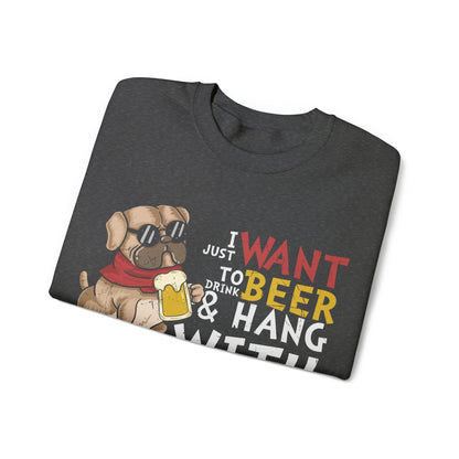 Heavy Blend™ Crewneck Sweatshirt "Beer and Dogs"