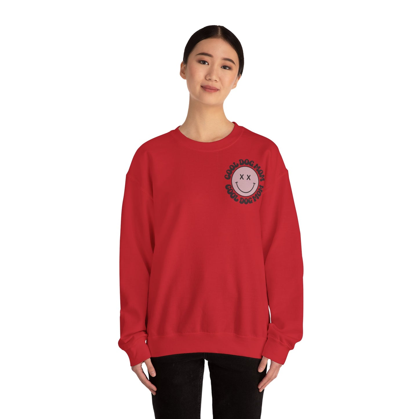 Heavy Blend™ Crewneck Sweatshirt "Cool Dog Mom"