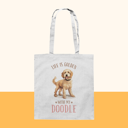 Baumwolltasche "Doodle" Farbe: Weiß| Pawzlove