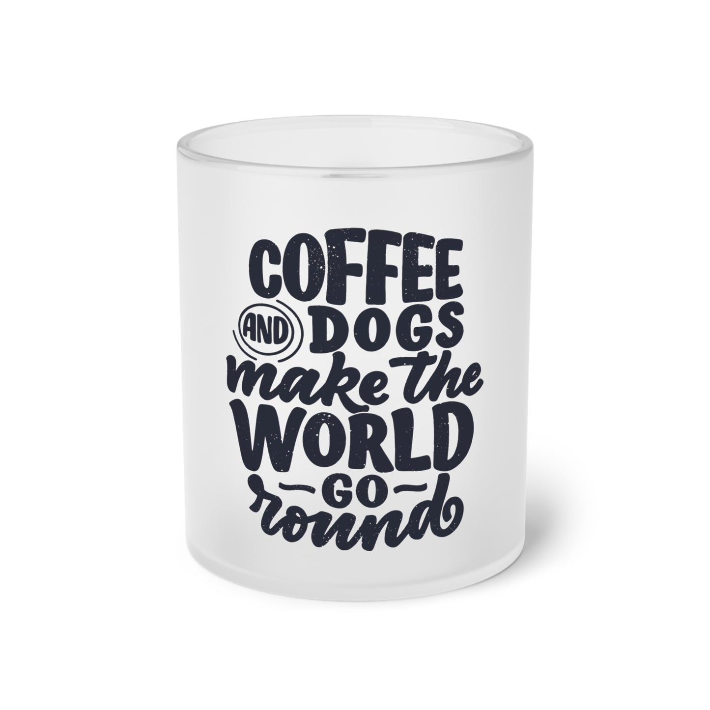 Milchglas "Coffee and Dogs" Volumen: 0.33 Liter| Pawzlove