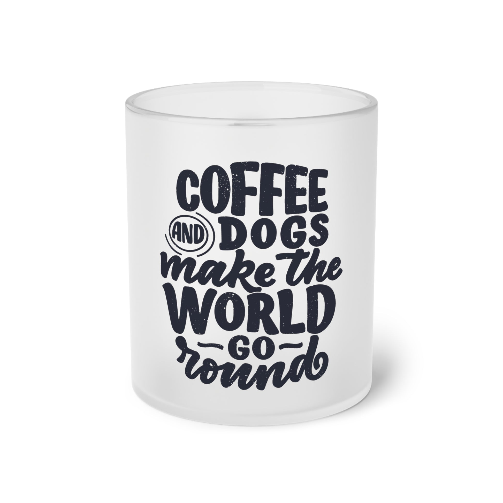 Milchglas "Coffee and Dogs" Volumen: 0.33 Liter| Pawzlove