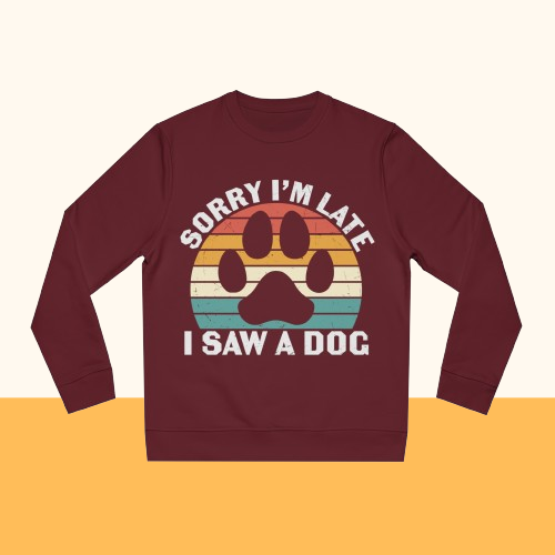 Changer Sweatshirt "I saw a Dog"