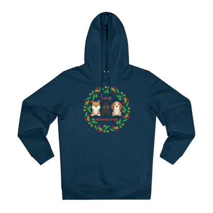 Cruiser Hoodie "Frohe Weihnachten" Farbe: Dunkelblau| Pawzlove