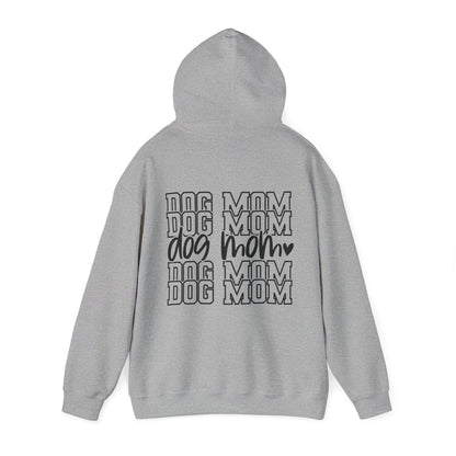 Backprint Heavy Blend™ Hooded Sweatshirt "Dog Mom"