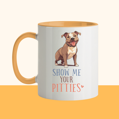 Zweifarbige Tasse "Pitties"