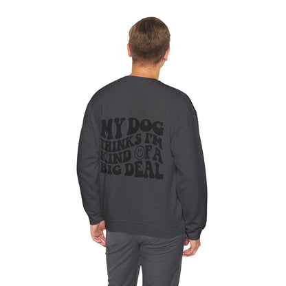 Backprint Heavy Blend™ Crewneck Sweatshirt "Big Deal"