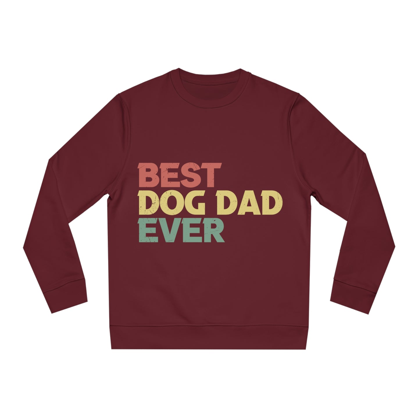 Changer Sweatshirt "Best Dog Dad ever" Farbe: Burgundrot| Pawzlove