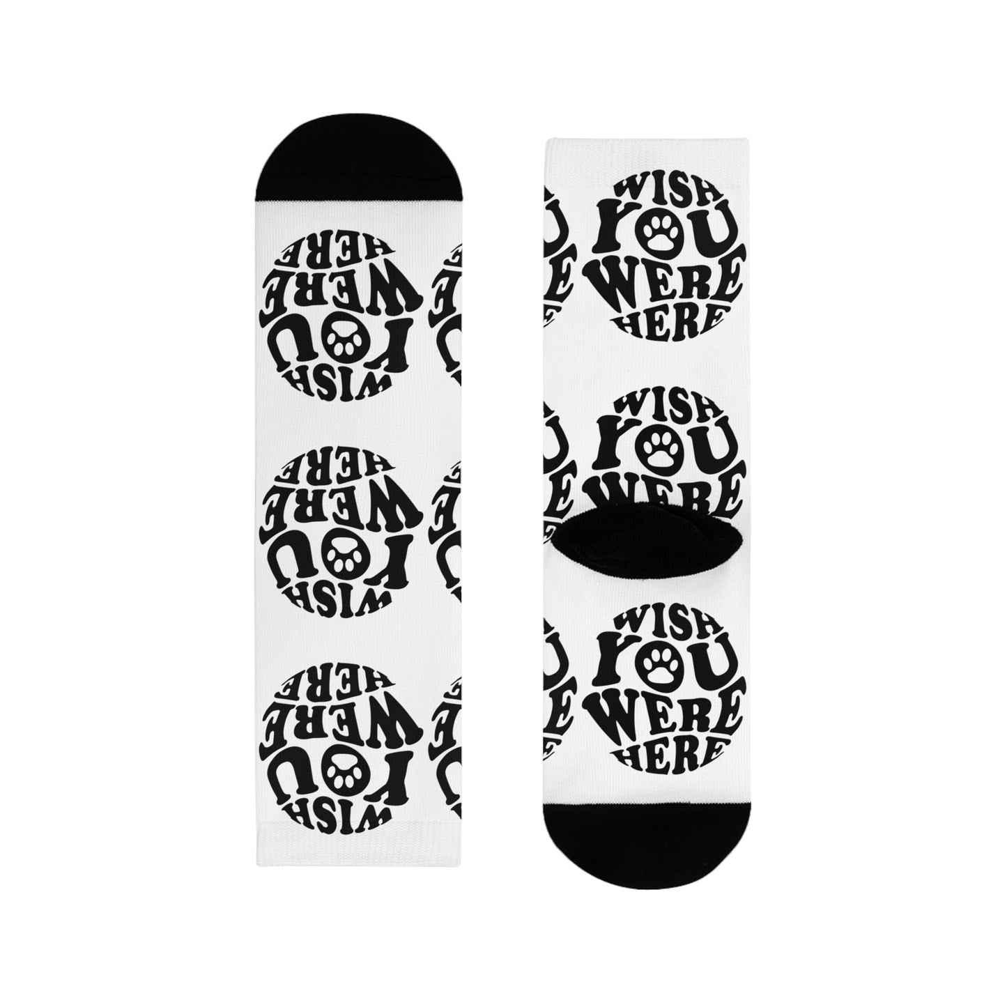 Socken "WISH YOU WERE HERE" Size: S| Pawzlove