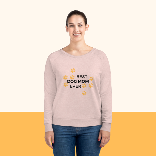 Dazzler Relaxed Fit Sweatshirt "DOG MOM"