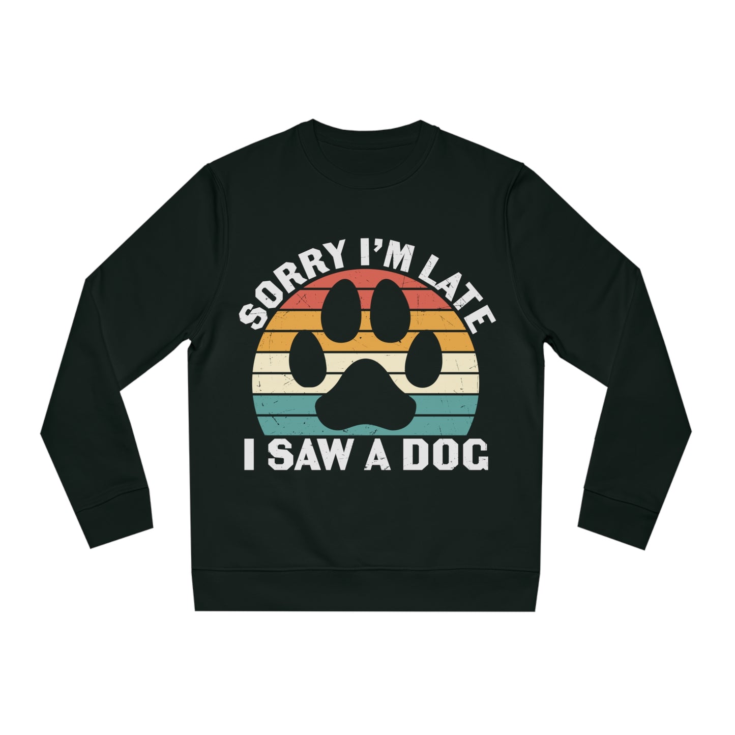 Changer Sweatshirt "I saw a Dog" Farbe: Schwarz| Pawzlove