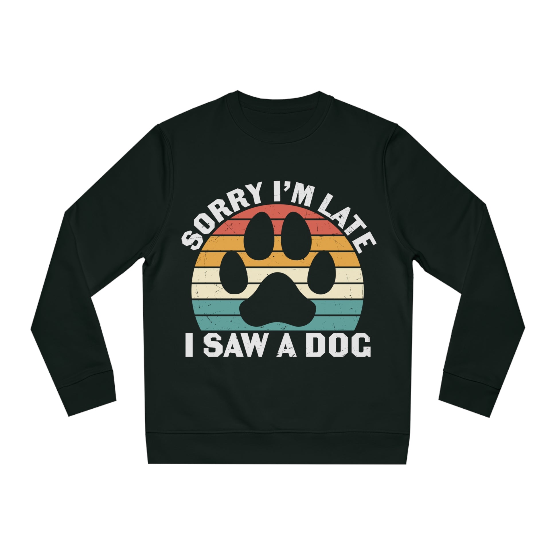 Changer Sweatshirt "I saw a Dog" Farbe: Schwarz| Pawzlove