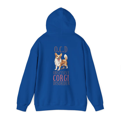 Backprint Heavy Blend™ Hooded Sweatshirt "Corgi"