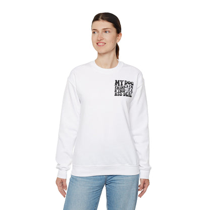 Backprint Heavy Blend™ Crewneck Sweatshirt "Big Deal"