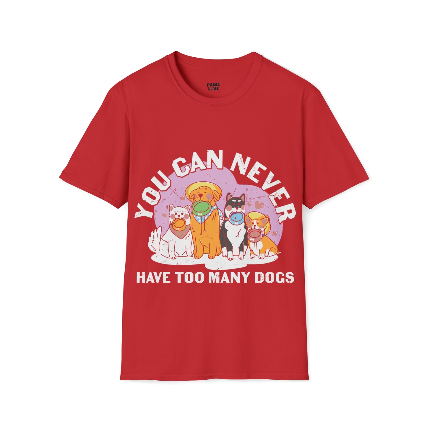 Softstyle T-Shirt "Many Dogs"