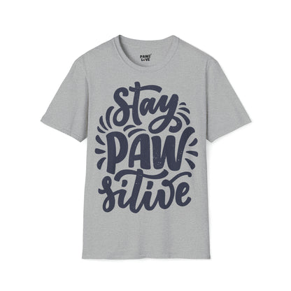 Softstyle T-Shirt "Stay pawsitive"