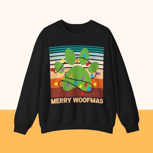 Heavy Blend™ Crewneck Sweatshirt "Merry Woofmas"